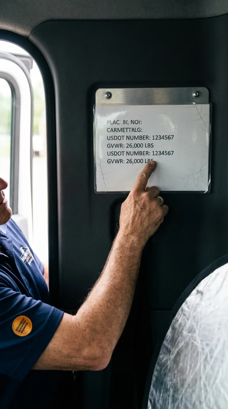 USDOT licensing placard verification in Swarthmore